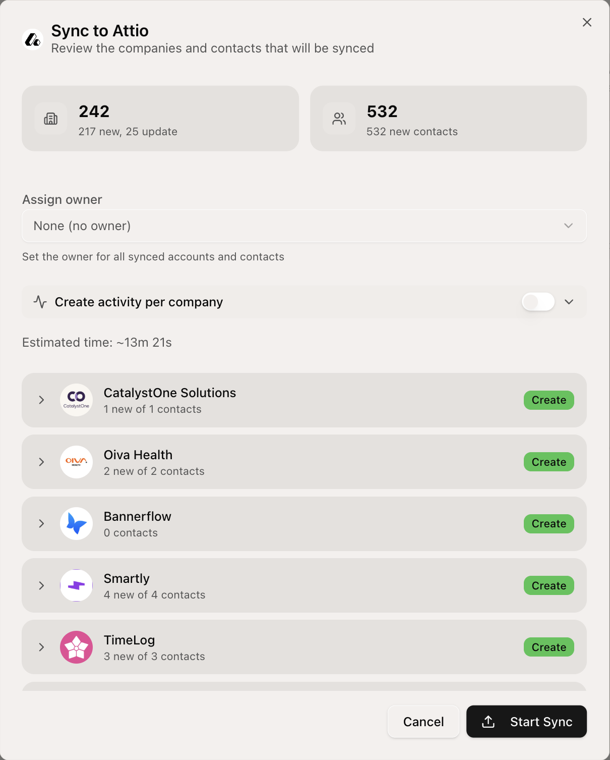 Integrations preview