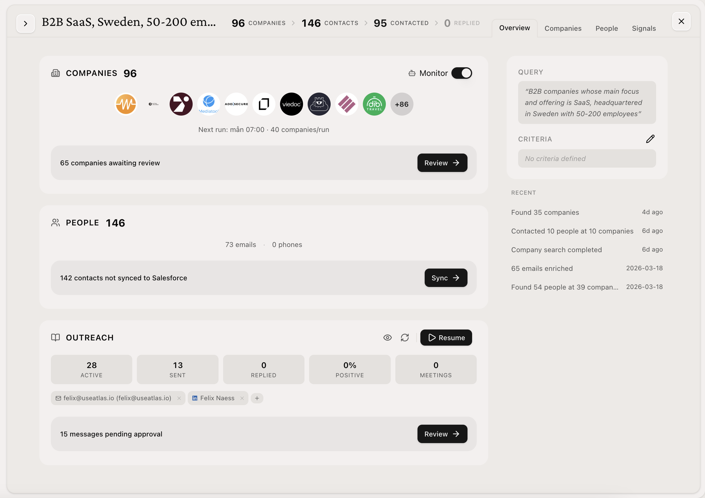 Smart Prospecting preview
